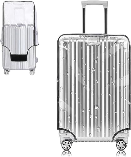 Yotako Clear PVC Suitcase Cover for 32-Inch Luggage