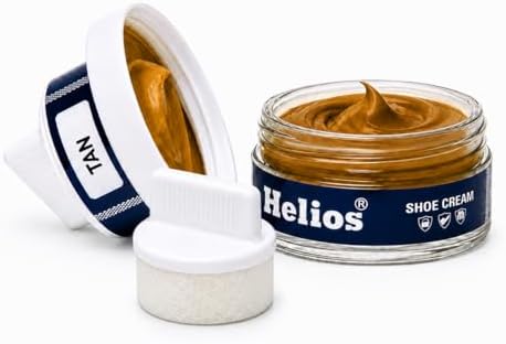 Helios Coloured Shoe Cream - 48 GM With Applicator (Tan)