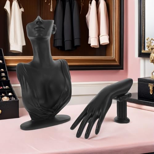 Rangement bijoux en résine noire pour éviter les colliers emmêlés - 8