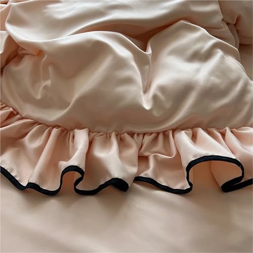 Housse de couette en satin style princesse parure de lit chic