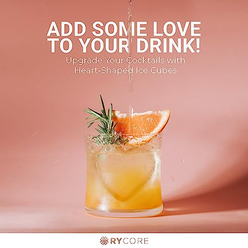 [1Pack] 6-Large 3" Heart Shaped Ice Cube Mold Tray | Fun Silicone Molds For Baking And Freezing: Chocolate, Biscuits, Gummies | Bpa Free | Cute Breakable Heart Shapes Resin Mold, Soap, Candle Wax Melt #TOP2