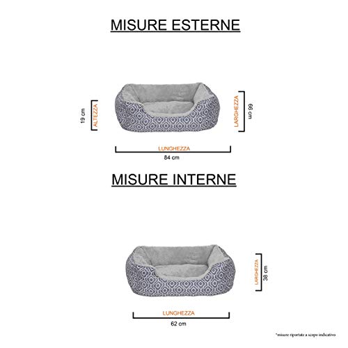 Niches Rocky Rêves Capucci Pets tissu imperméable 84x66cm