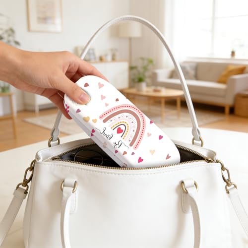 Image of Glasses Case Hard Shell,Portable Protective Eyeglasses Case, Eyeglass Holder Box with Cleaning Cloth, for men women