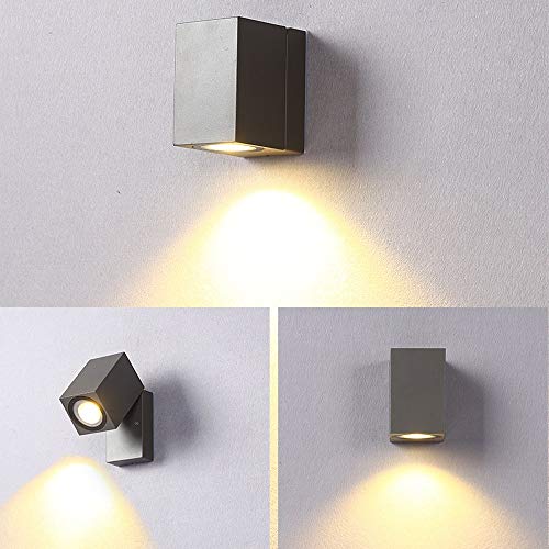 Porche extérieure mur de mur led moderne avec angle de faisceau réglable étanche - 4