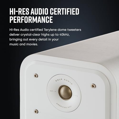 Image of Polk Signature Elite ES55 Tower Speaker - Hi-Res Audio Certified, Dolby Atmos Speakers & DTS:X Compatible, 1 inch Tweeter & (2) 6.5 inch Woofers, Power Port Technology for Effortless Bass, Stunning Black