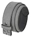 Suede Leather Casual Jean Belt Strap for Men (Gray, 36)
