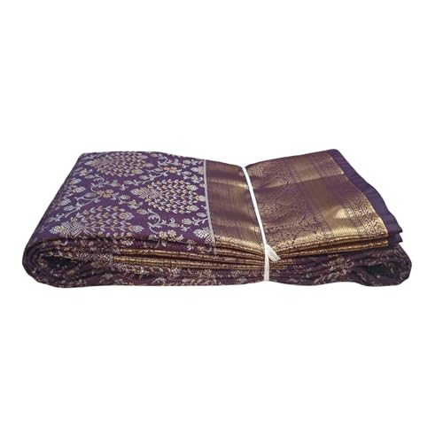 Generic gold mysore silk saree in pure silk – image 5