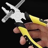 8-Inch Needle Nose Pliers for Electrical Work, Precision Pliers for Cutting, Bending, and Gripping, Professional Hand Tools
