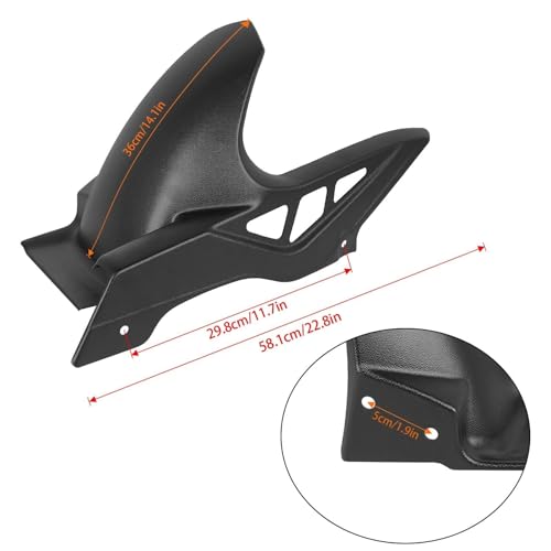 Garde-boue arrière Honda NC700S Extension Moto Solution Anti Éclaboussures - 6