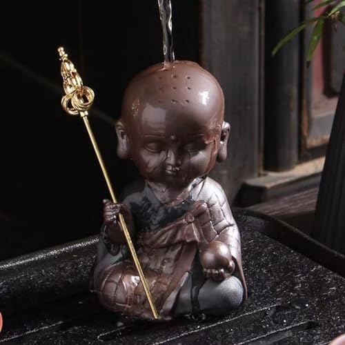 地蔵菩薩立像 ミニ 可愛い 仏像 地蔵 水子供養 お地蔵様 開運置物 風水 車内置物 茶寵 茶玩 (C)