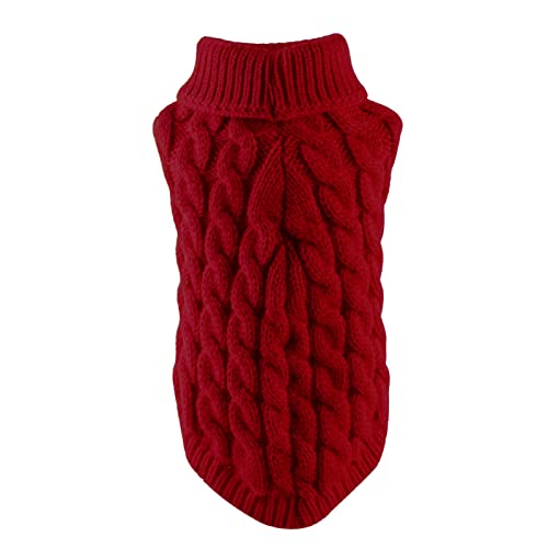inverno para cães - Camisolas gola alta para cães pequenos | Camisolas para cães tricô patchwork cão