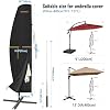 Housse Parasol Deporte Imperméable Housses Pour Parasols De Jardin Avec Tige Telescopique Et Cordesetanche Au Vent Resistant Aux Uv Tissu Oxford Housse Parasol Deporte 240x5757cm 88386908
