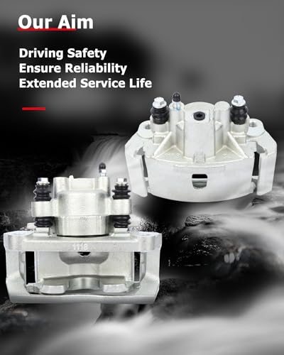 Image of cciyu 18-B4836 18-B4837 Rear Left + Right Brake Calipers W /Bracket For Chrysler For Aspen 2007-2009,For Dodge For Durango 2004-2009,For Dodge For Ram 1500 2002-2010,For Ram For 1500 2011-2018