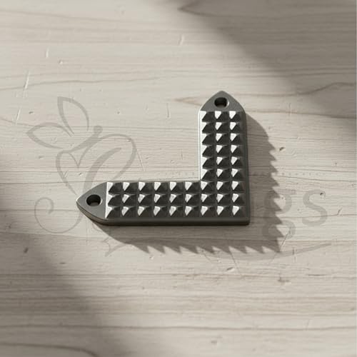 Image of Lead L Shape Pyramid Strip |Size-3.5Inch |Weight of 1 Pyramid Strip- 134gm Approx | Angle Strip with Pyramid Design |Vastu Remedy Item | Energy Balancing Tool |Pack of 3