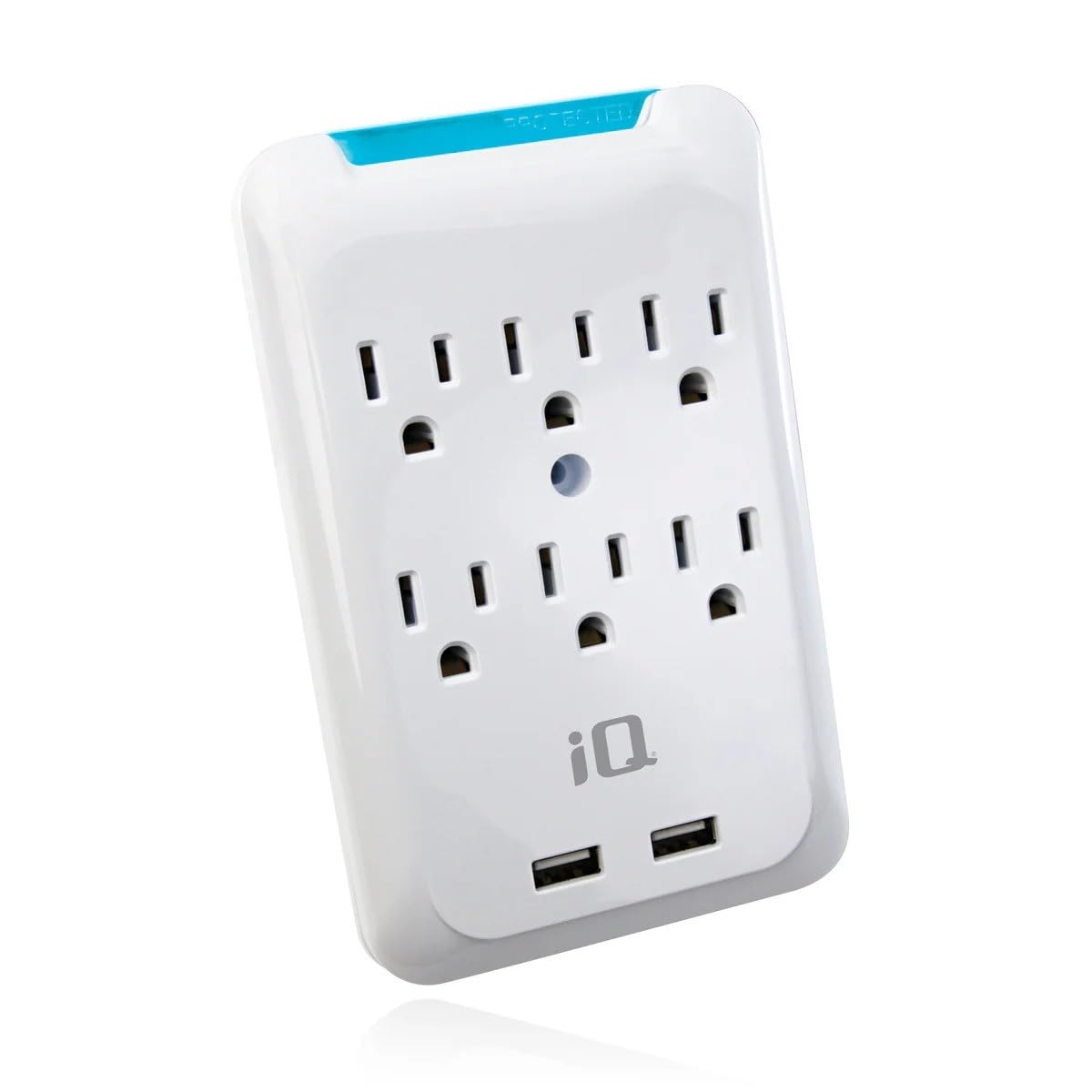 Outlet Multiplier Topzone 6-Outlet Wall Tap - Ivory Color Power Outlet ...