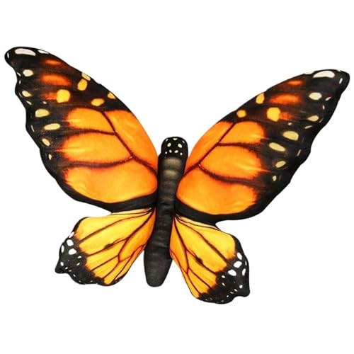 Oreiller Papillon | Coussin Papillon 3D Jaune en Peluche Douce pour Lit - 2