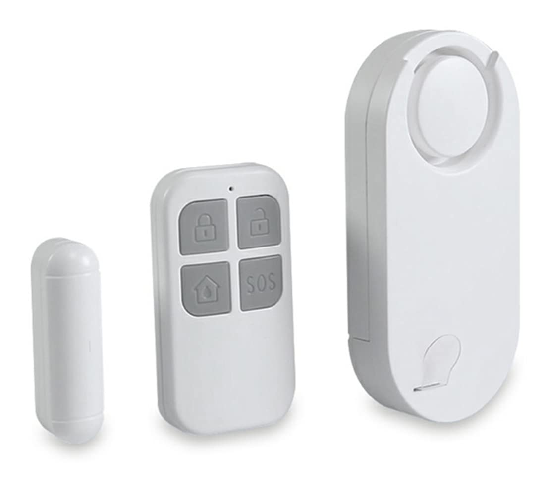ThreeH Sensor Inalámbrico de Alarma de Puerta con Mando a Distancia 130 dB Antirrobo Magnético Sirena de Alarma de Larga Duración y Bajo Consumo para el Hogar Tienda Garaje