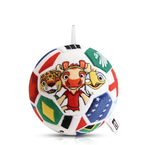 MESUCA FIFA World Cup 2026 Soccer Ball Plush Keychain for Kids - Official 4.7 Inch Soccer Plush Pillow Toy Backpack Charms, World Cup 2026 Merchandise