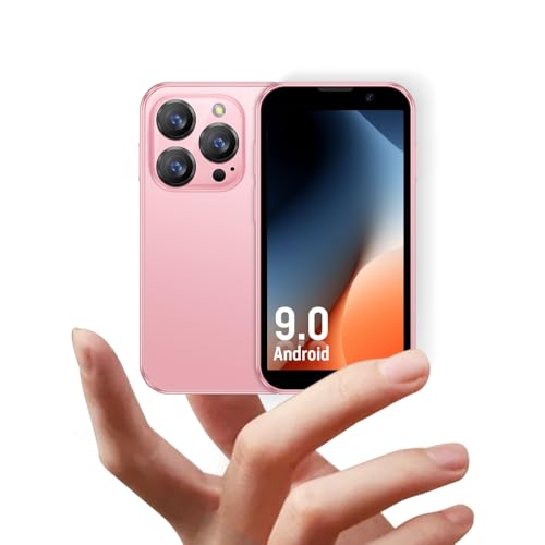 JoyZap Mini Smartphone XS18pro débloqué, écran 3.0 », Batterie 900mAh, boîtier Ultra Fin, Appareil Photo 5MP, Meilleur Cadeau pour Les Enfants (Rose)