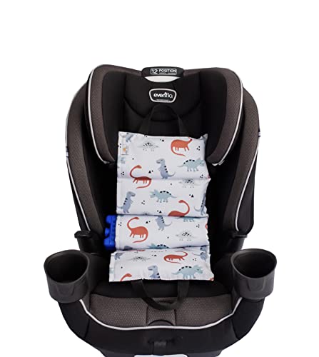 Image of Little Bum Coolers Car Seat Cooler Pad for Children, Booster Seat Cover, Summer Ice Pack Cooling Mat, Buckle Protector for Child & Baby Car Seats (Dinosaur)
