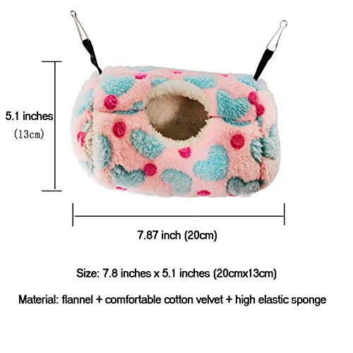 Image of Litewoo Sugar Glider Sleeping Pouch Small Animal Hammock Bed Nest, Pink
