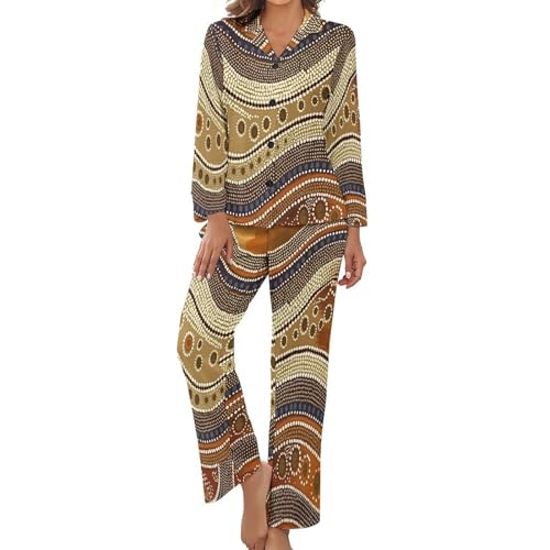 Pyjama femme grande taille d'été léger avec taille élastique confortable
