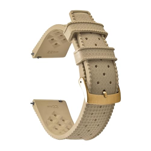 Bracelet montre Tropical FKM 24 mm souple pour passionnés d'horlogerie
