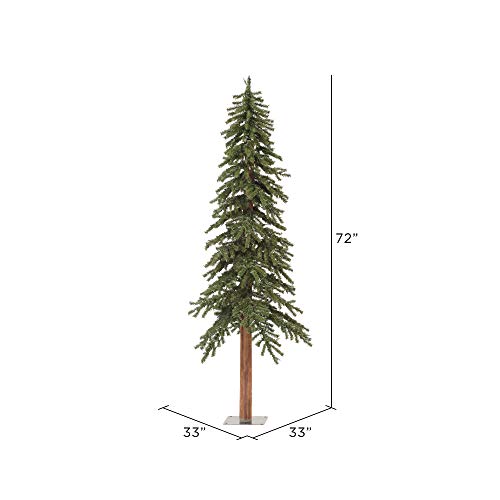 Vickerman 6' Natural Alpine Artificial Christmas Tree, Unlit - Faux Christmas Tree - Seasonal Indoor Home Decor #TOP2