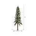 Vickerman 6' Natural Alpine Unlit Christmas Tree - Traditional Deep Green - 657 PVC Tips - Flat Metal Stand - Seasonal Indoor Home Decor - Unlit Alpine Tree