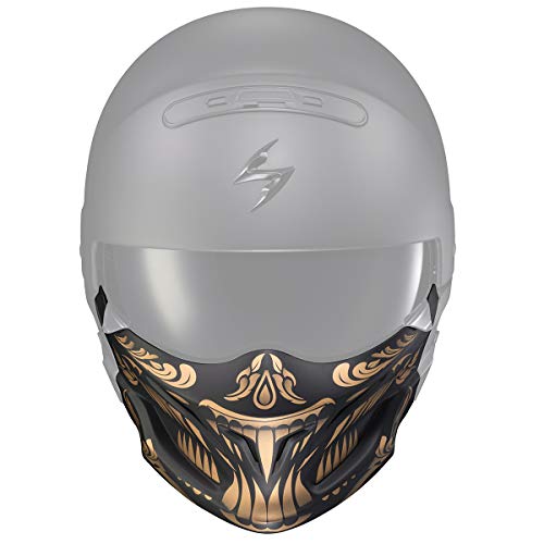 ScorpionEXO Covert Optional Replacement Chin Cover for Covert Helmets Apex (Matte Black/Gold)
