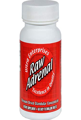 Ultra Glandulars Raw Adrenal Tablets, 200 Mg, 60 Count