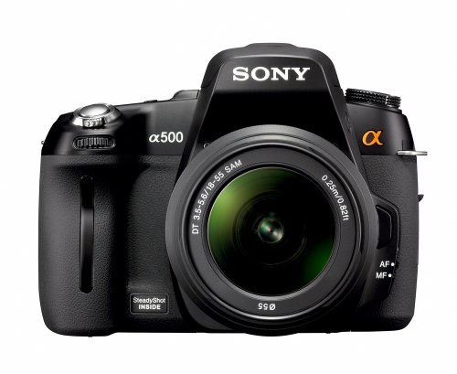 Sony DSLR-A500L Appareil Photo Reflex Numrique Ecran LCD 3' 12,3 Mpix Stabilis Objectif 18-55 Noir