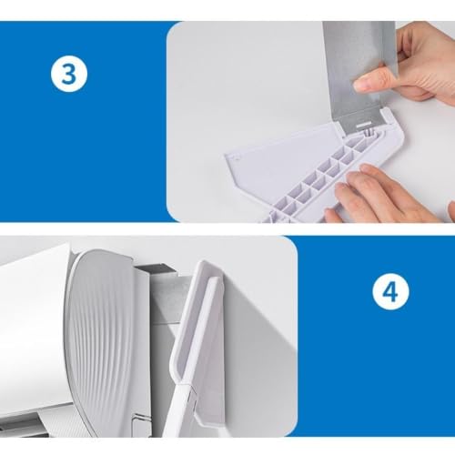 Deflector de aire acondicionado con guía ajustable de viento 90 cm 6