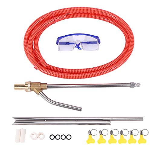 Reapyyt Kit de arenado con hidrolimpiadora, casquillo para arenadora un, 5000 PSI, 1/4 pulgadas y un desenganche rápido, 1 juego