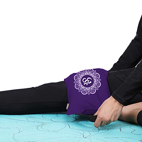 Yoga Sand Bag - Cotton Unfilled For Yoga Weights And Resistance Training, Color- Purple, Size- 7.5" X 17" #TOP2