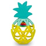 Ravensburger 4869 Play+ Rassel-Greifling: Ananas, Zahnungshilfe Baby aus Silikon, Greifball, Baby-Spielzeug ab 0 Monate, kleines Geschenk