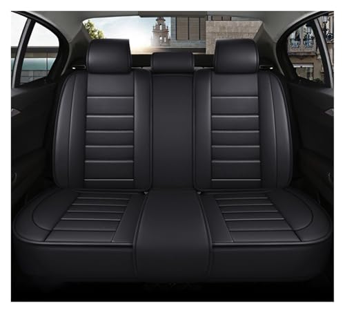 Housse siège voiture en similicuir premium noir pour banquette arrière Peugeot 307 207