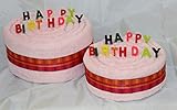 handtuchtorte geburtstag selber machen  S.B.J - Sportland Handtuchtorte / Geburtstagstorte Happy Birthday, Farbe rosa, Gr. M