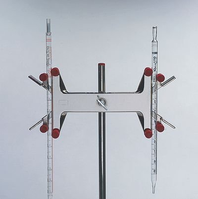 Cole-Parmer Double Buret Clamp, Nickel-Plated Zinc, Holds Up to 100 ml Burets