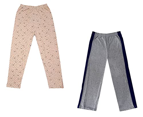 Image of indi weaves Boys and Girls Cotton Solid and Printed Pyjama /Pant /Trackpants