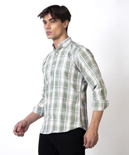 Image of TrapNation Men's Checkered Regular Fit Shirt