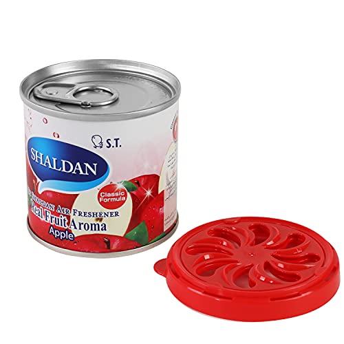 Image of Auto Dynasty My Shaldan Japanese Room /Car Limonene Gel Natural Air Freshener Cans, Apple Scent, 80g