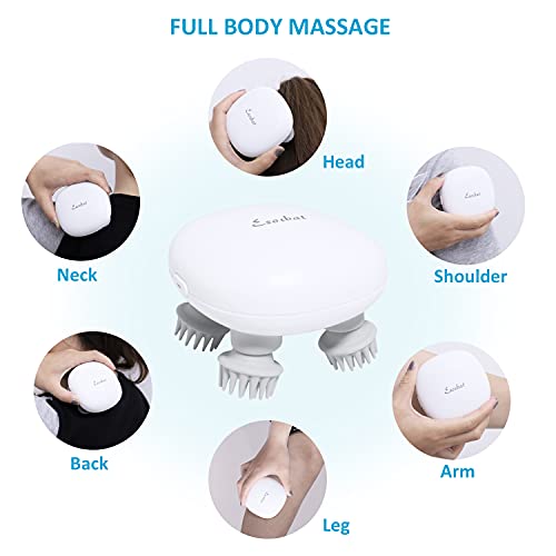 Sue&Joe Electric Scalp Massager Cordless ,Portable Mini Waterproof Head Scratcher Massager Rechargeable With Kneading Nodes,For Hair Growth,Deep Clean And Stress Release #TOP1