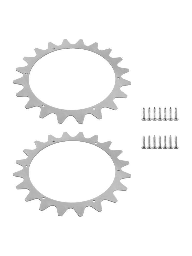 FUBESK Ruedas antideslizantes de acero inoxidable diseñadas para cortacésped robótico de cabra que mejora la tracción y el control