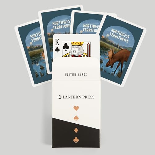 Baraja de póker Lantern Press Northwest Territories, 52 cartas miniatura 6