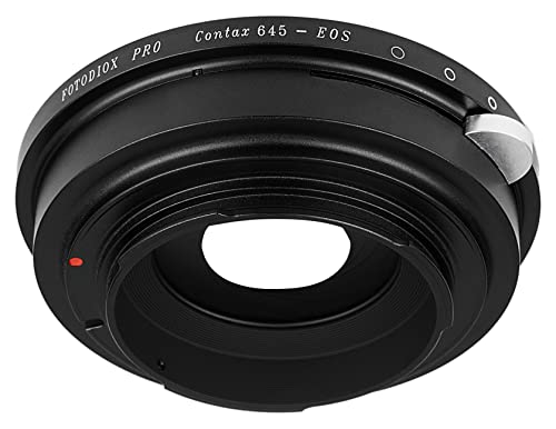 Image of Fotodiox Pro IRIS Lens Mount Adapter Compatible with Contax 645 Lenses to Canon EOS EF /EF-S Cameras