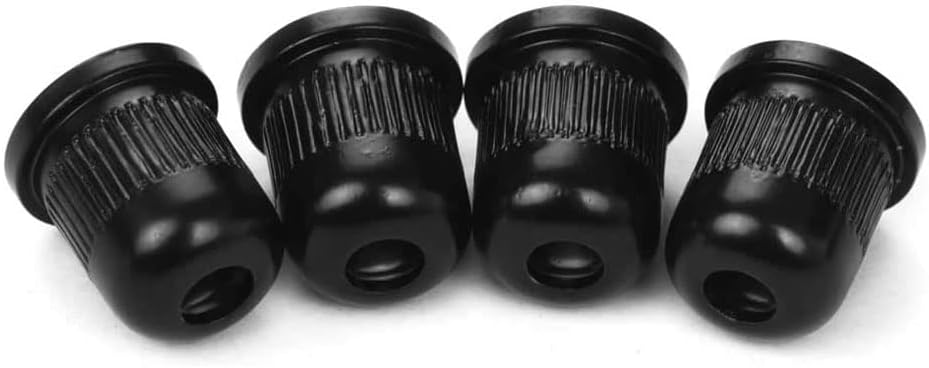 Guitar String Through Body String Ferrules Compatible with Vintage Telecaster Strat Style Electric Guitar (Black) thumbnail