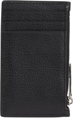 Calvin Klein Uomo Porta Carte Subtle Mix Cardholder in Pelle, Nero (Black Grain/Smooth), Taglia Unica - Immagine 1