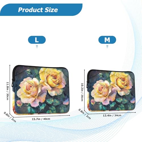 Funda para laptop 13 pulgadas con diseño floral miniatura 2