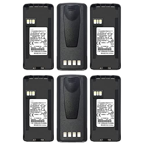 (6PCS) PMNN4476A/PMNN4082 Battery Set for Motorola Radios
